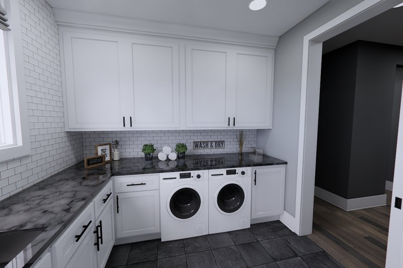 Home Plan - Interior - Laundry for Farmhouse House Plan #51-1235 - 3 bed, 3.5 bath