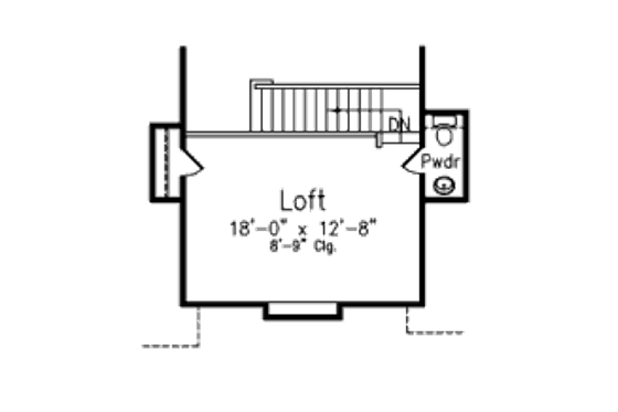 Floor Plan - Other Floor for Southern House Plan #52-211 - 3 bed, 2.5 bath
