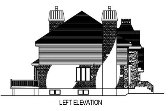 Exterior - Other Elevation for European House Plan #138-247 - 4 bed, 2.5 bath
