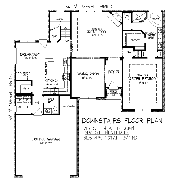European Floor Plan - Main Floor Plan #424-3