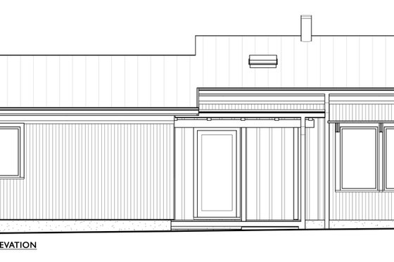 Exterior - Front Elevation 3 for Modern House Plan #890-10 - 2 bed, 1 bath