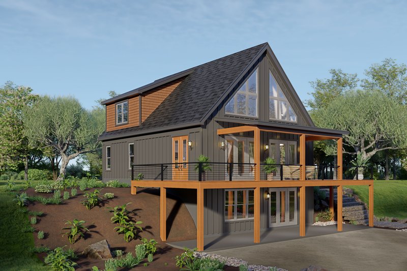 Architectural House Design - Exterior - Front Elevation 3 for Country House Plan #932-1301 - 3 bed, 2.5 bath