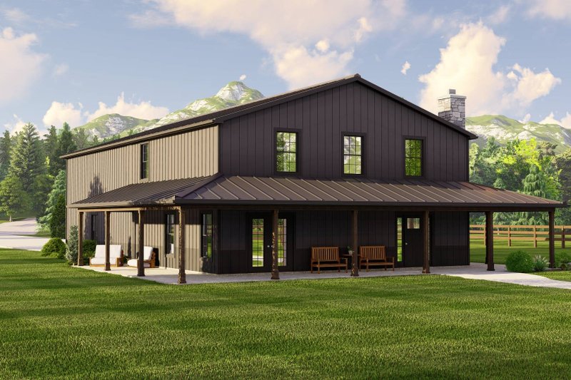 Dream House Plan - Exterior - Other Elevation 1 for Country House Plan #1064-245 - 2 bed, 2.5 bath
