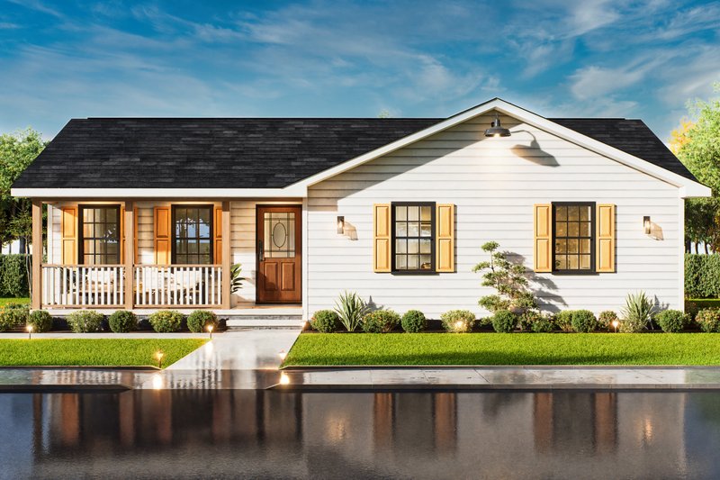 Dream House Plan - Traditional Exterior - Front Elevation Plan #54-668