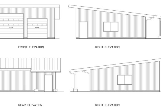Exterior - Other Elevation 2 for Modern House Plan #890-6 - 2 bed, 2.5 bath