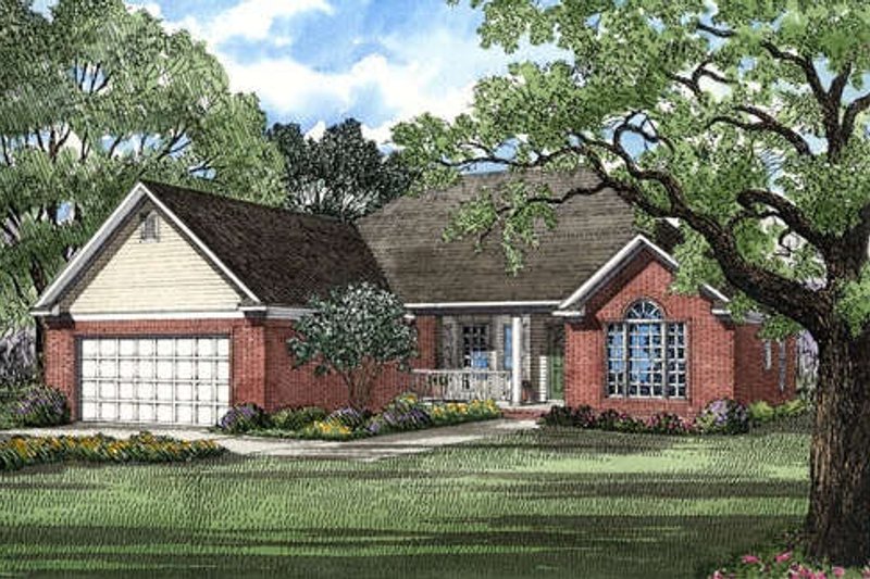 House Design - Traditional Exterior - Front Elevation Plan #17-134