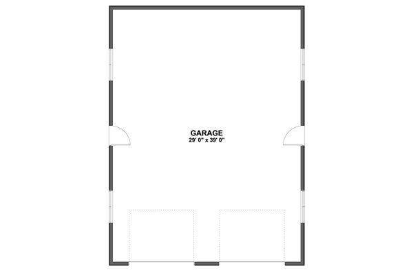 Architectural House Design - Floor Plan - Main Floor for Traditional House Plan #1060-491, 0 bath