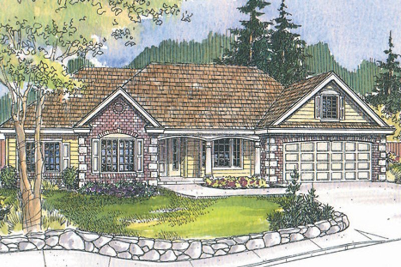 Dream House Plan - Ranch Exterior - Front Elevation Plan #124-497