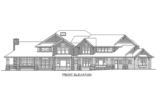 Exterior - Other Elevation for Craftsman House Plan #132-174 - 5 bed, 4.5 bath
