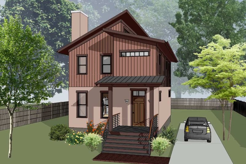 Home Plan - Modern Exterior - Front Elevation Plan #79-293