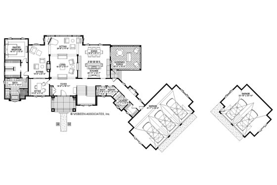 Floor Plan - Main Floor for Traditional House Plan #928-329 - 4 bed, 3.5 bath