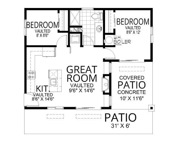 Modern Floor Plan - Main Floor Plan #112-291