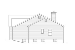 Exterior - Other Elevation for Ranch House Plan #22-624 - 3 bed, 2 bath