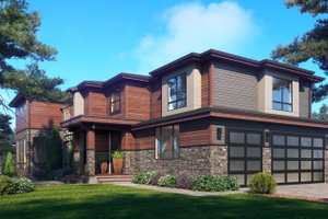Exterior - Other Elevation 1 for Contemporary House Plan #1066-118 - 5 bed, 5 bath