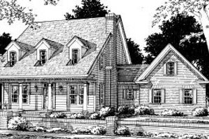 Country Exterior - Front Elevation Plan #20-318