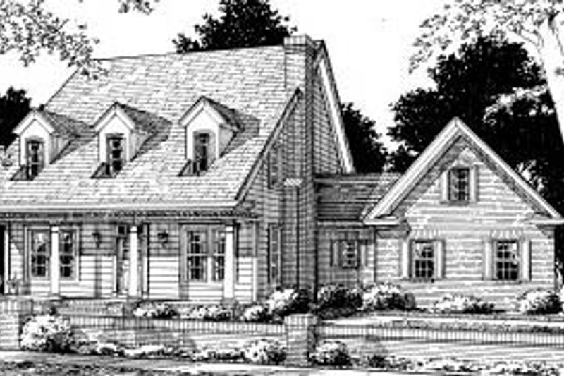Dream House Plan - Country Exterior - Front Elevation Plan #20-318
