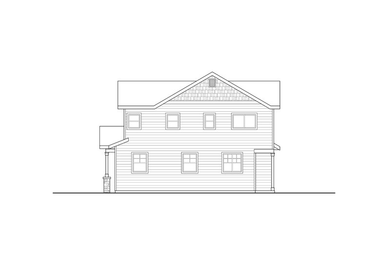 House Blueprint - Exterior - Other Elevation 1 for Craftsman House Plan #124-1281 - 9 bed, 6.5 bath