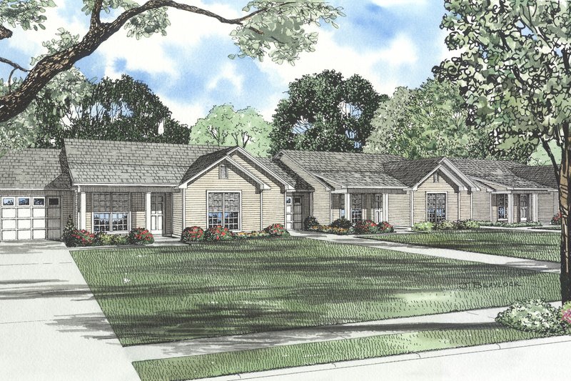 Home Plan - Ranch Exterior - Front Elevation Plan #17-590