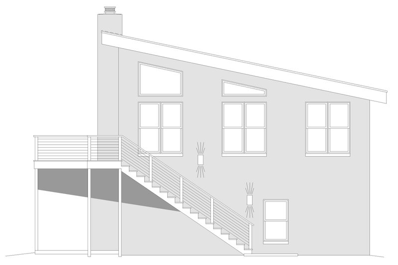 Home Plan - Exterior - Other Elevation 1 for Modern House Plan #932-626 - 3 bed, 2 bath