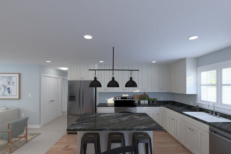 Architectural House Design - Interior - Kitchen 1 for Craftsman House Plan #1060-461 - 3 bed, 3 bath