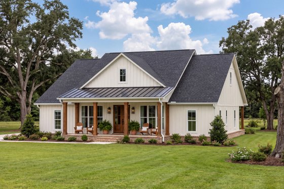 Exterior - Front Elevation 3 for Farmhouse House Plan #430-448 - 3 bed, 2.5 bath