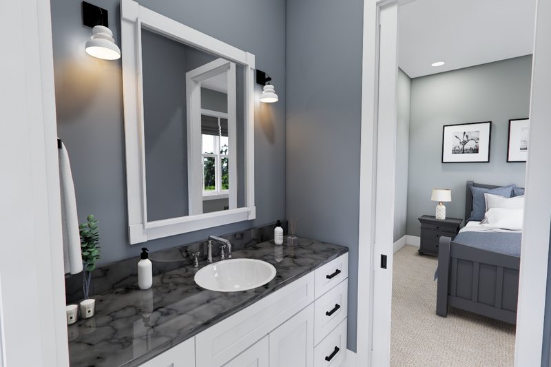 House Blueprint - Interior - Bathroom for Ranch House Plan #51-1326 - 3 bed, 2.5 bath