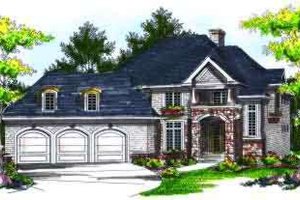 European Exterior - Front Elevation Plan #70-737