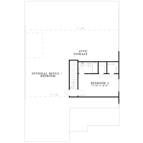 Dream House Plan - Traditional Floor Plan - Upper Floor Plan #17-249