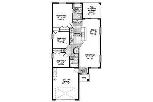 Floor Plan - Main Floor for Modern House Plan #417-104 - 3 bed, 2 bath