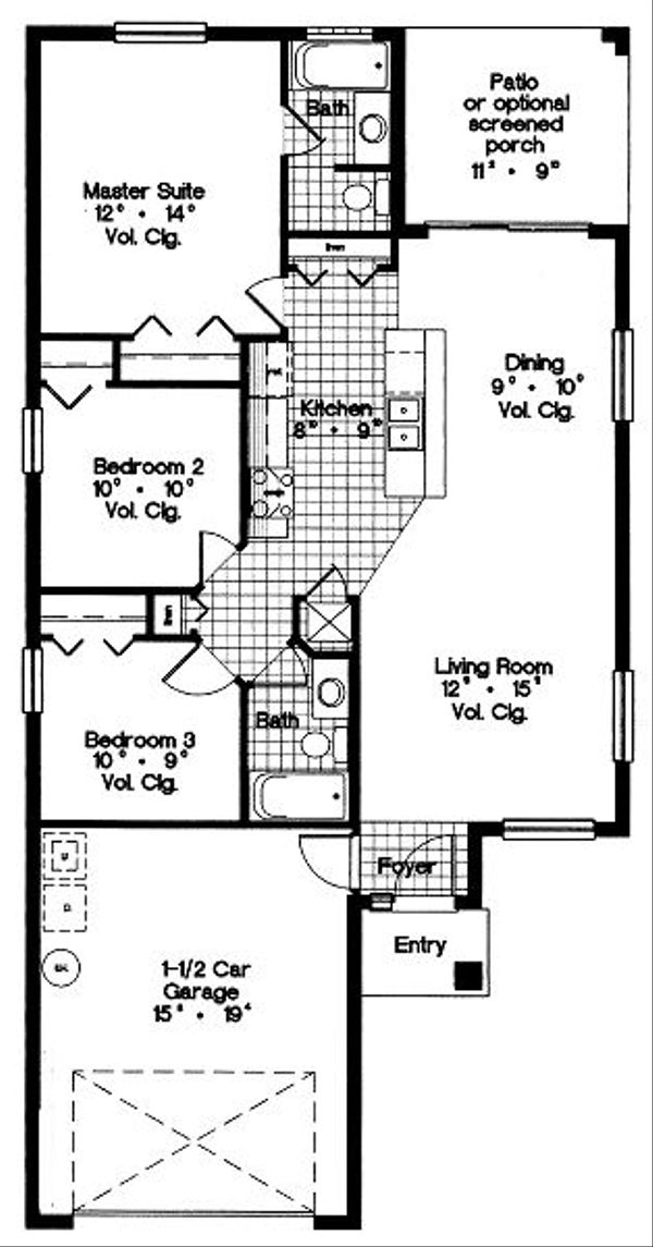 Modern Floor Plan - Main Floor Plan #417-104