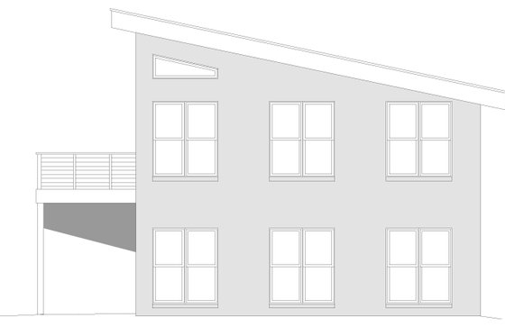 Exterior - Other Elevation 1 for Beach House Plan #932-1409 - 2 bed, 2 bath