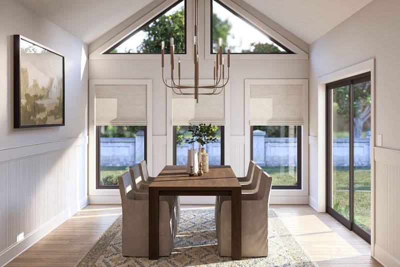 House Design - Interior - Dining Room for Colonial House Plan #455-332 - 4 bed, 3.5 bath