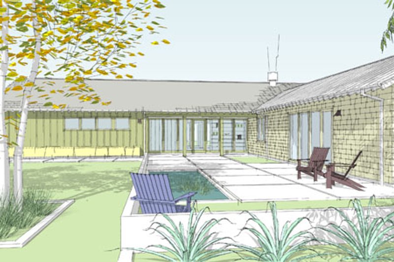 House Plan Design - Ranch Exterior - Front Elevation Plan #445-3