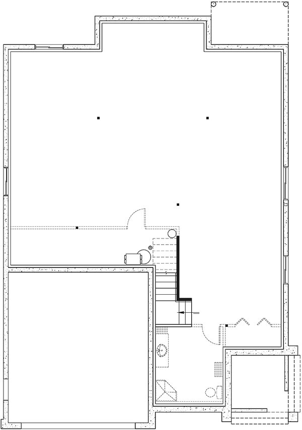 European Floor Plan - Lower Floor Plan #23-398