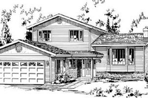 Traditional Exterior - Front Elevation Plan #18-9073