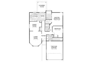 Floor Plan - Main Floor for Traditional House Plan #18-9062 - 2 bed, 2 bath