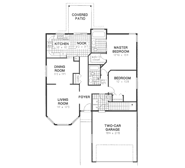 Traditional Floor Plan - Main Floor Plan #18-9062