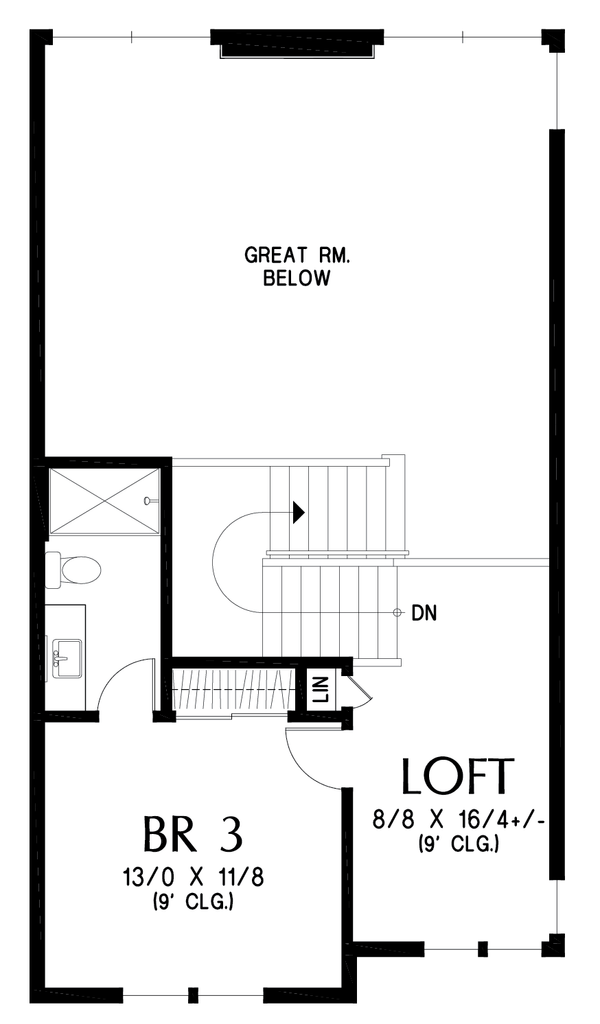 Home Plan - Farmhouse Floor Plan - Upper Floor Plan #48-1184