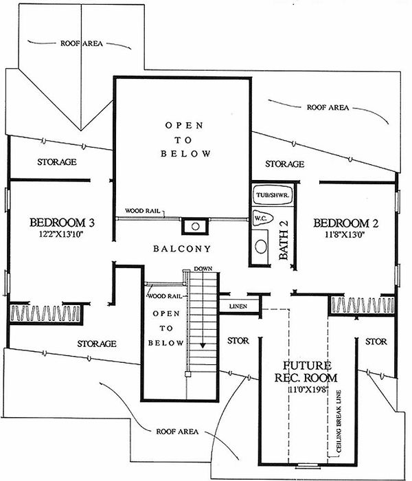 Architectural House Design - Traditional Floor Plan - Main Floor Plan #137-196