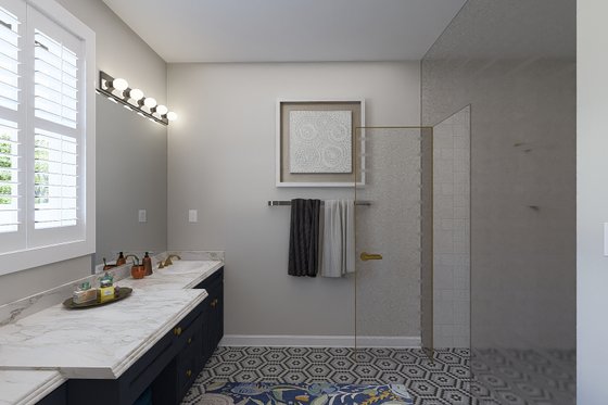 Interior - Master Bathroom for Farmhouse House Plan #1060-218 - 3 bed, 2 bath