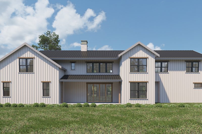 House Blueprint - Exterior - Rear Elevation 1 for Barndominium House Plan #1070-271 - 4 bed, 3.5 bath
