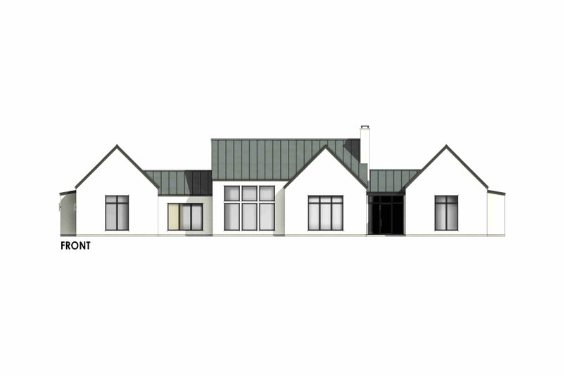 House Design - Exterior - Front Elevation 7 for Modern House Plan #1096-72 - 3 bed, 2 bath