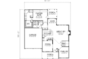 Country Style House Plan - 3 Beds 2.5 Baths 2180 Sq/Ft Plan #320-474 
