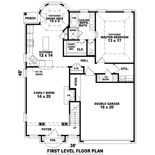 European Floor Plan - Main Floor Plan #81-1397
