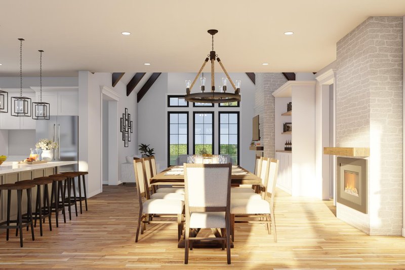 House Plan Design - Interior - Dining Room for European House Plan #923-338 - 4 bed, 4 bath