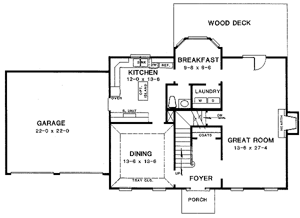 Victorian Floor Plan - Main Floor Plan #10-219
