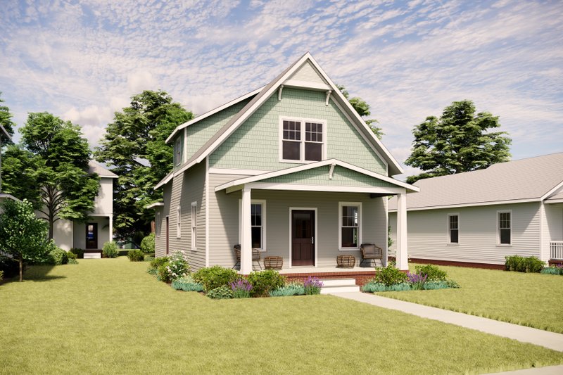 Dream House Plan - Exterior - Front Elevation 2 for Craftsman House Plan #936-3 - 3 bed, 2 bath