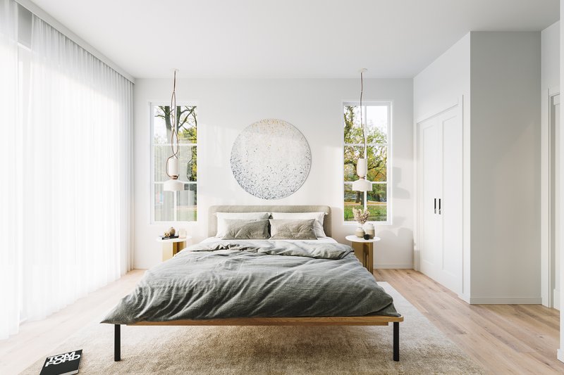 House Design - Interior - Master Bedroom for Farmhouse House Plan #23-2811 - 3 bed, 2 bath
