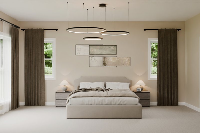 Home Plan - Interior - Master Bedroom for Craftsman House Plan #1089-63 - 3 bed, 2.5 bath