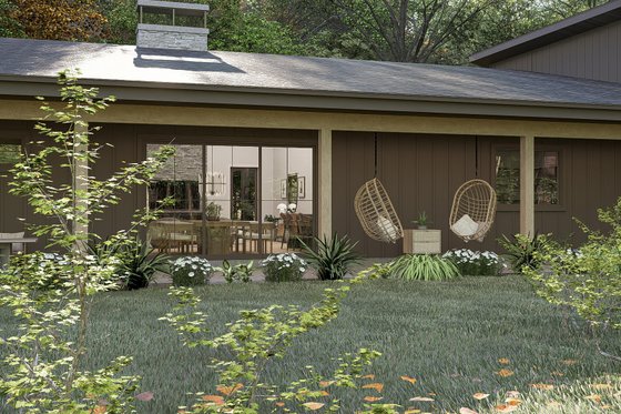 Exterior - Other Elevation 4 for Barndominium House Plan #455-417 - 4 bed, 3.5 bath